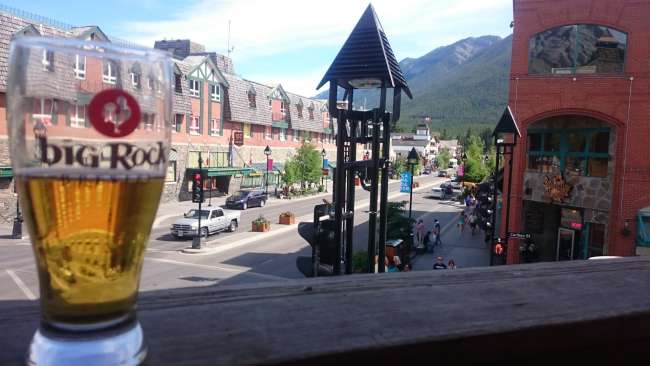 Farewell beer in Banff 