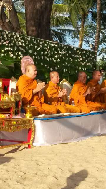 Buddhistische Hochzeitszeremonie 