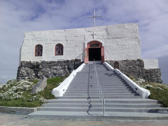 church at the entrance of Caldera