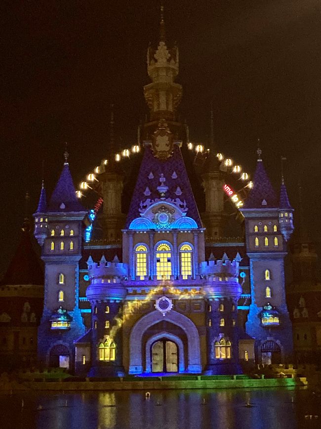 Illuminated castle