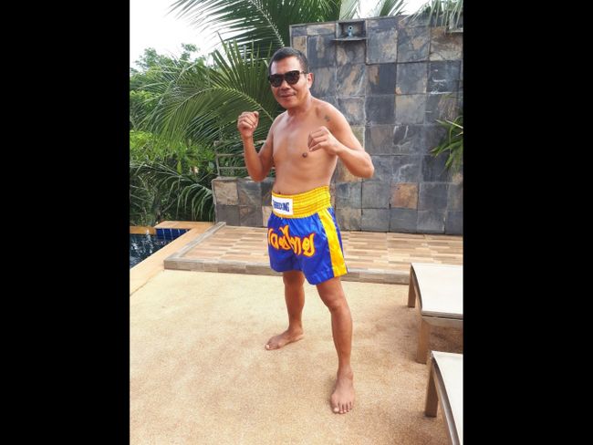 Muay Thai trainer Aek