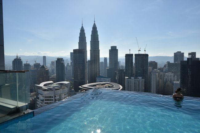 View from the hotel pool, probably the most expensive hotel stay of the entire trip