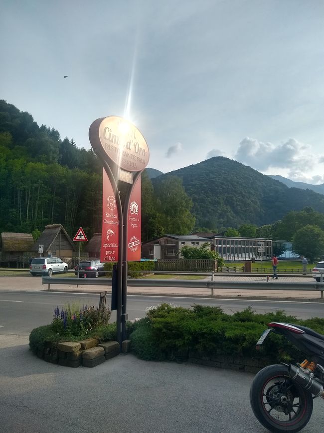 ... erster Stopp in Italien ...