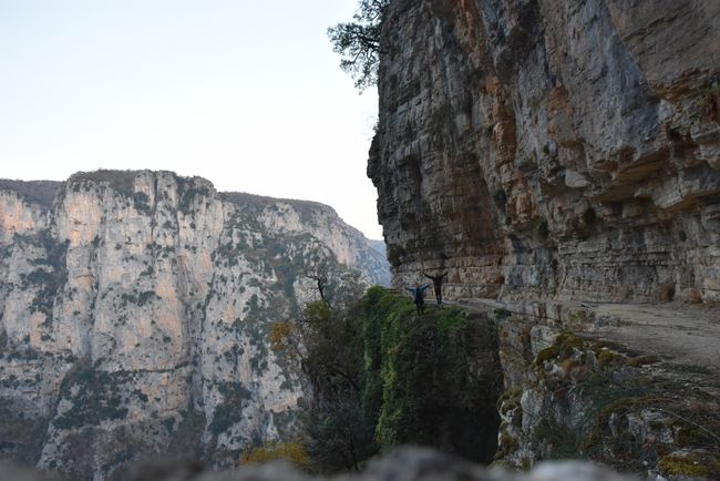 The Vikos Gorge with us for size comparison
