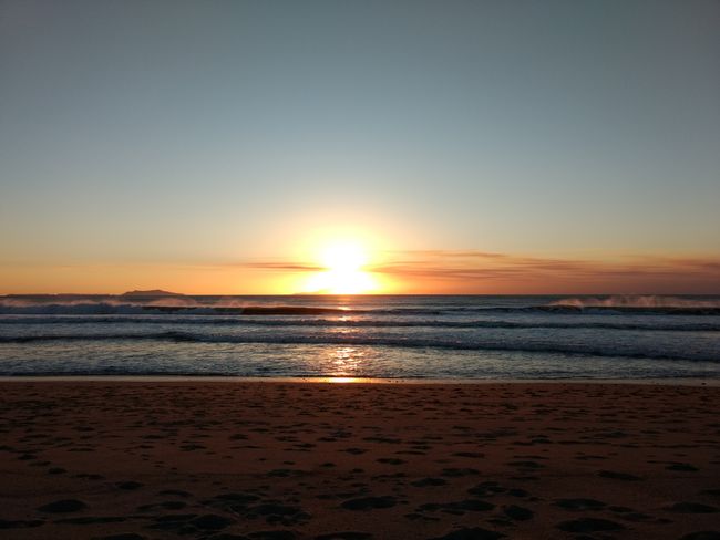 Sonnenuntergang am Meer in Oxnard