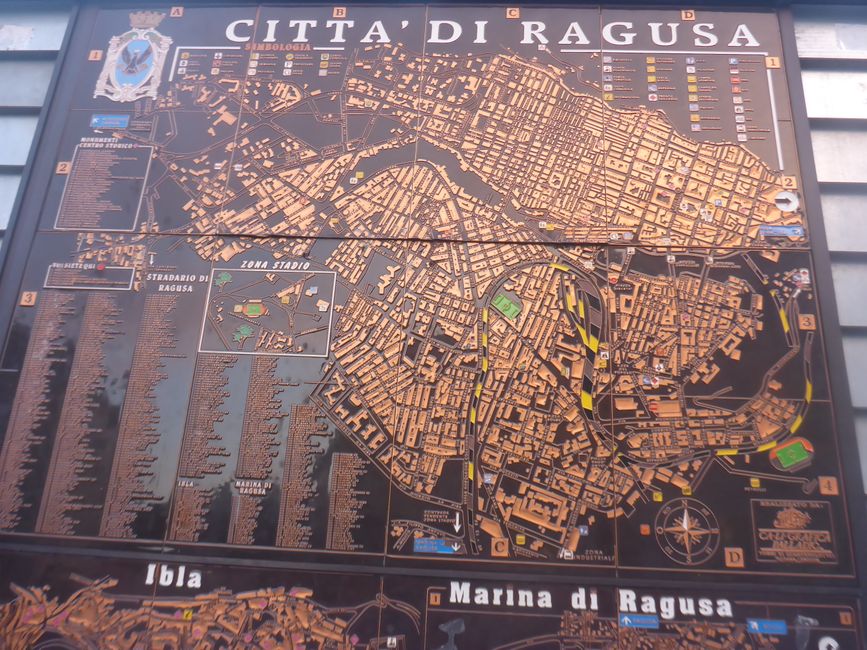 Ragusa liegt auf mehreren Bergen