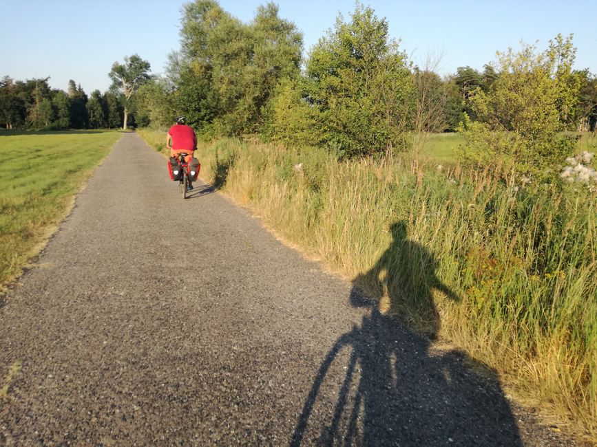Gli ultimi 6 km attraverso il Rostocker Heide, poi ci siamo arrivati