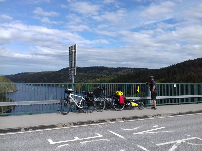 Nordsee Fahrradroute, in Norwegen angekommen