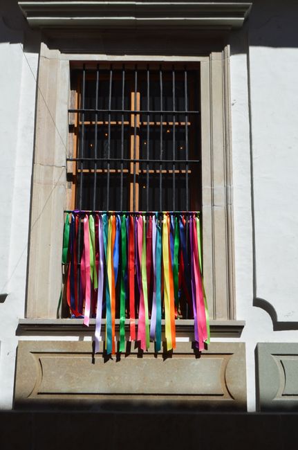 Facade decoration for the flower festival