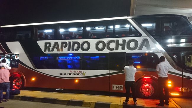 Our bus to Medellin