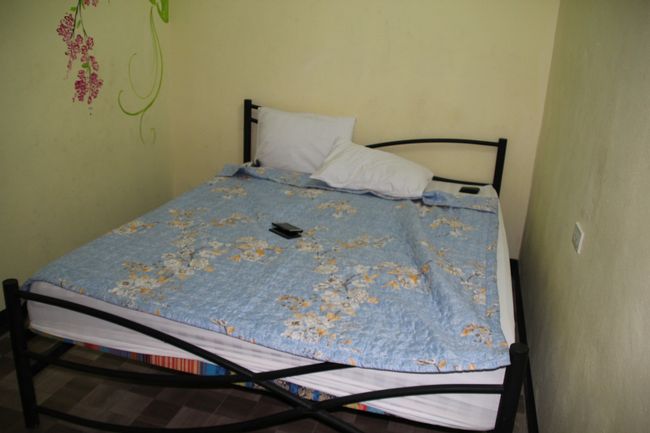 Unser Zimmer im Hostel in Vientiane