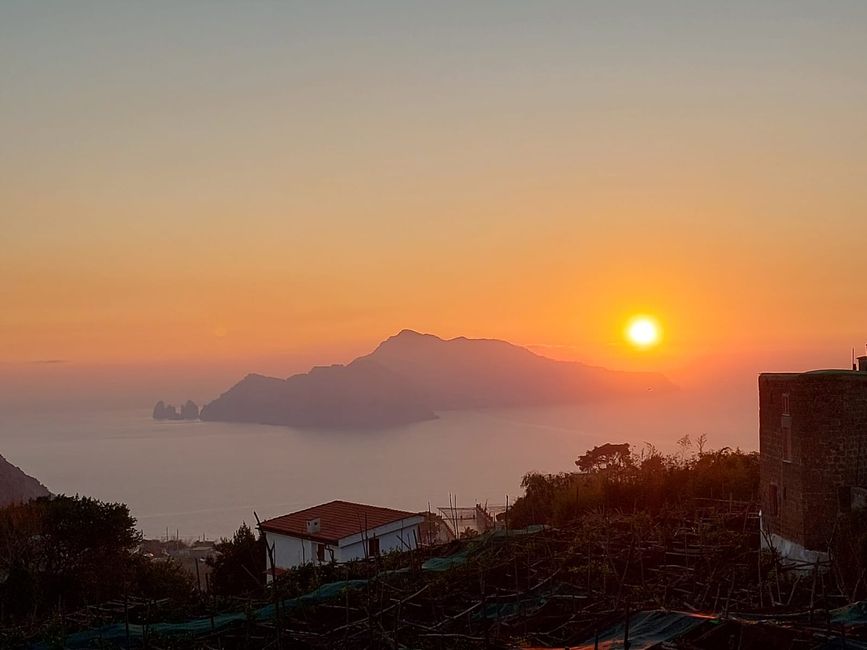Capri at sunset
