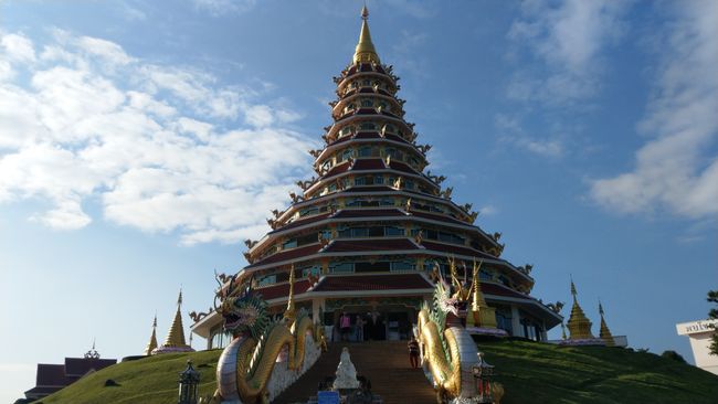 The colorful golden pagoda