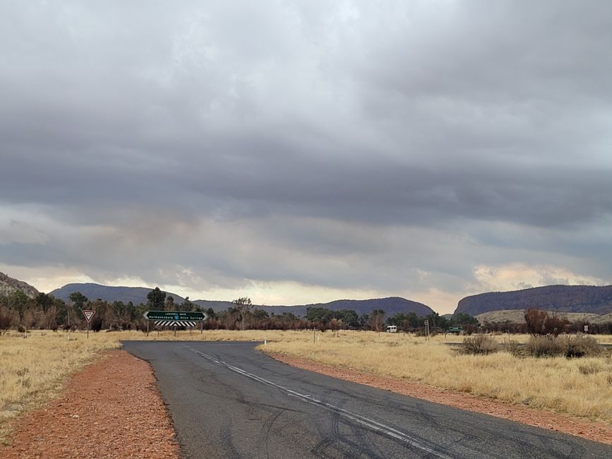 rain at Western MacDonnell Ranges