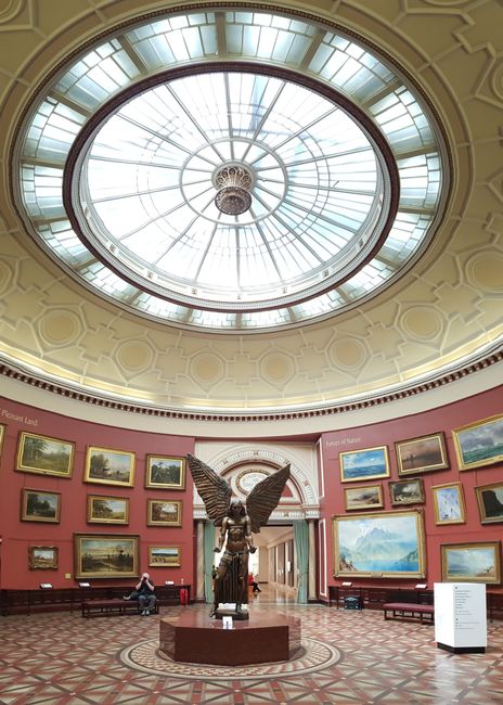 A rare interior shot of the Birmingham Museum and Art Gallery