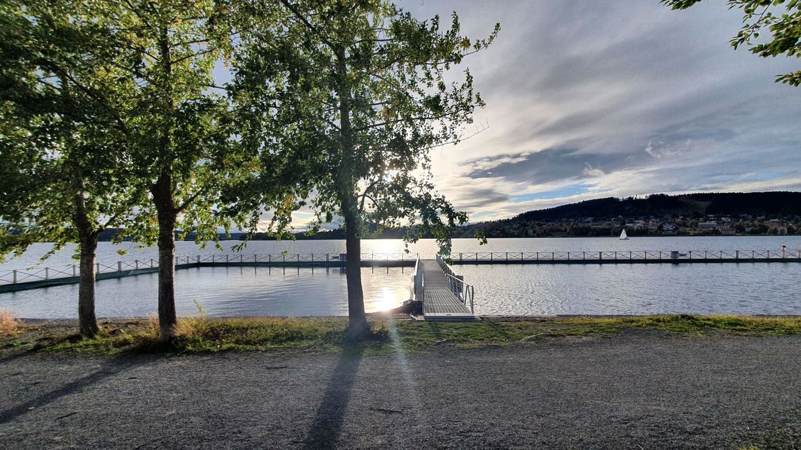 In Östersund mit Blick auf den Storsjön
