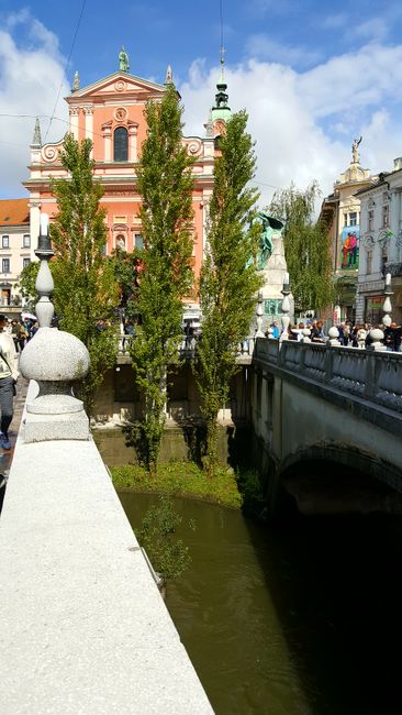Drei Brücken zum Prešerenplatz