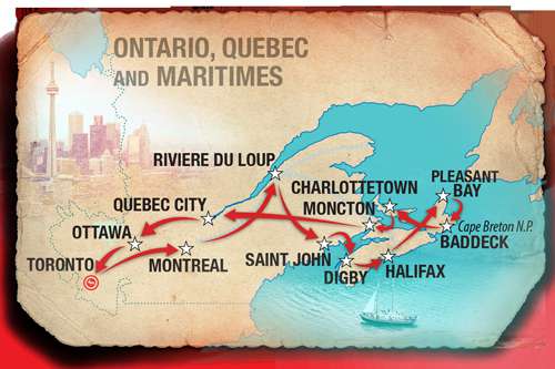 Tour through Eastern Canada