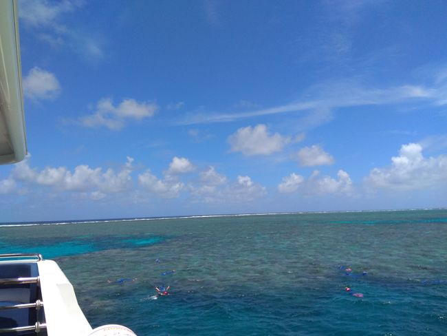 The Great Barrier Reef from the ship