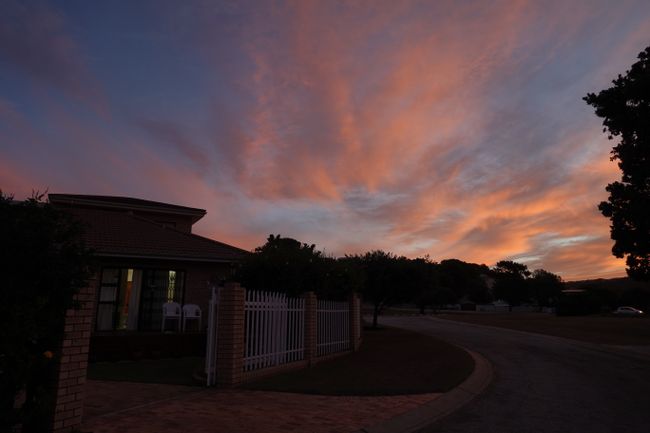 First sunset in South Africa