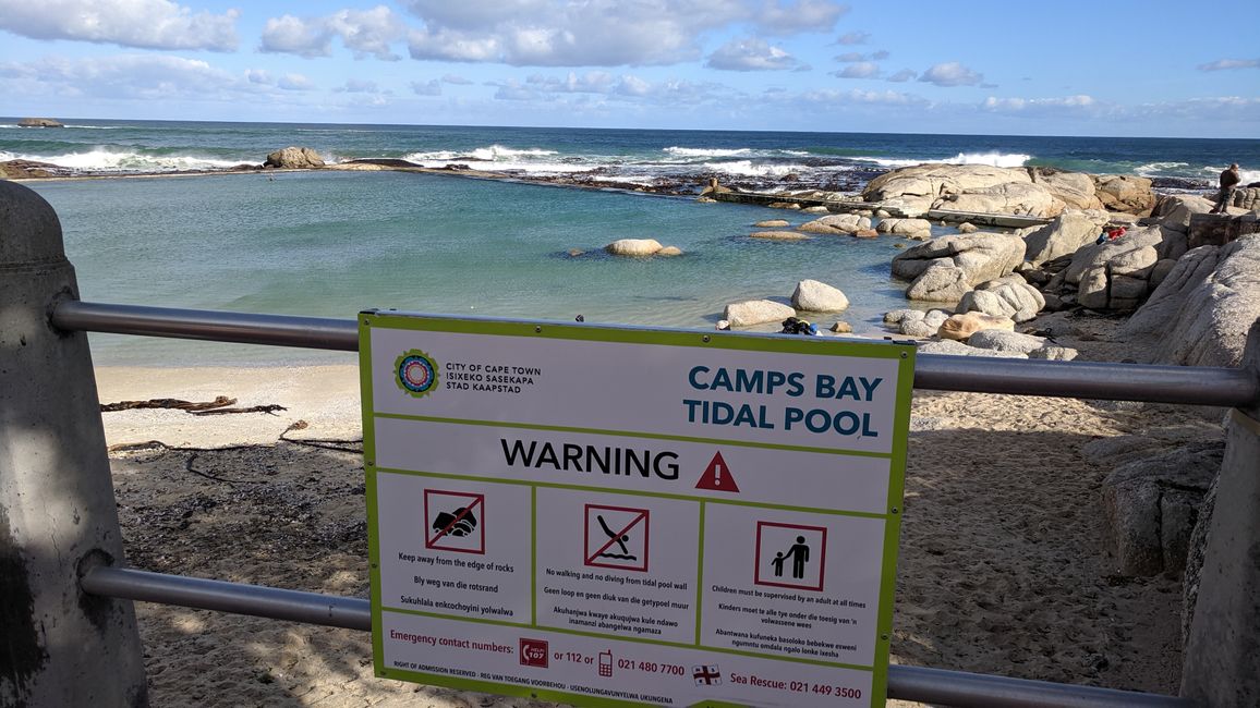 23 uru: Camps Bay & bye bye Ciudad del Cabo