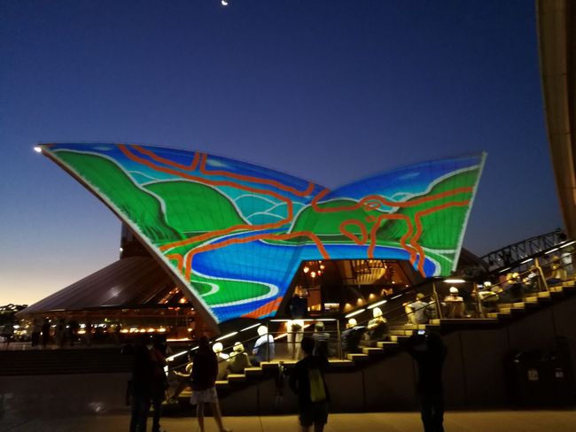 Badu Gili light show, Sydney Opera House