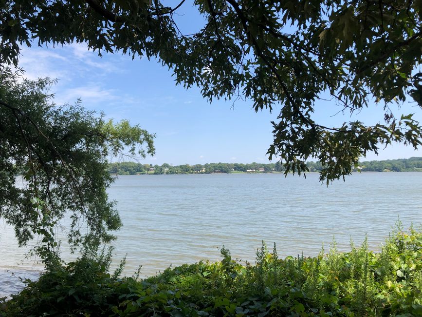 ..langs die Potomac-rivier na Alexandrië..