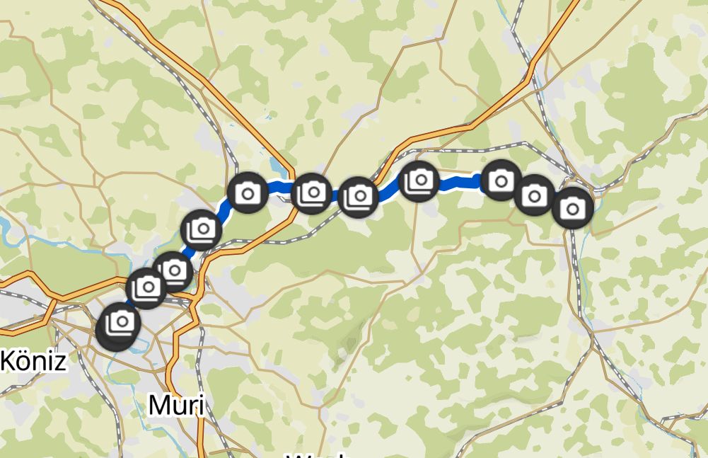 Etappe 03 Bern, 25.2 Km (72.5 Km)
