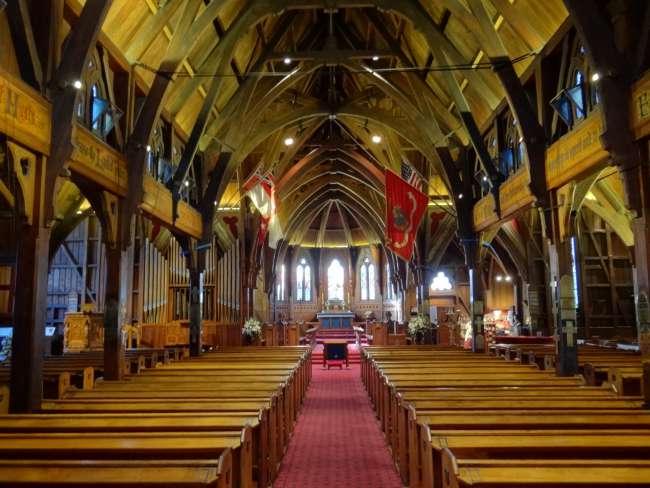 Hölzerne Old Saint Paul’s Kirche in Wellington