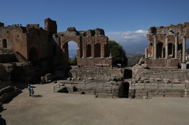 The landmark of Taormina: The ancient theater