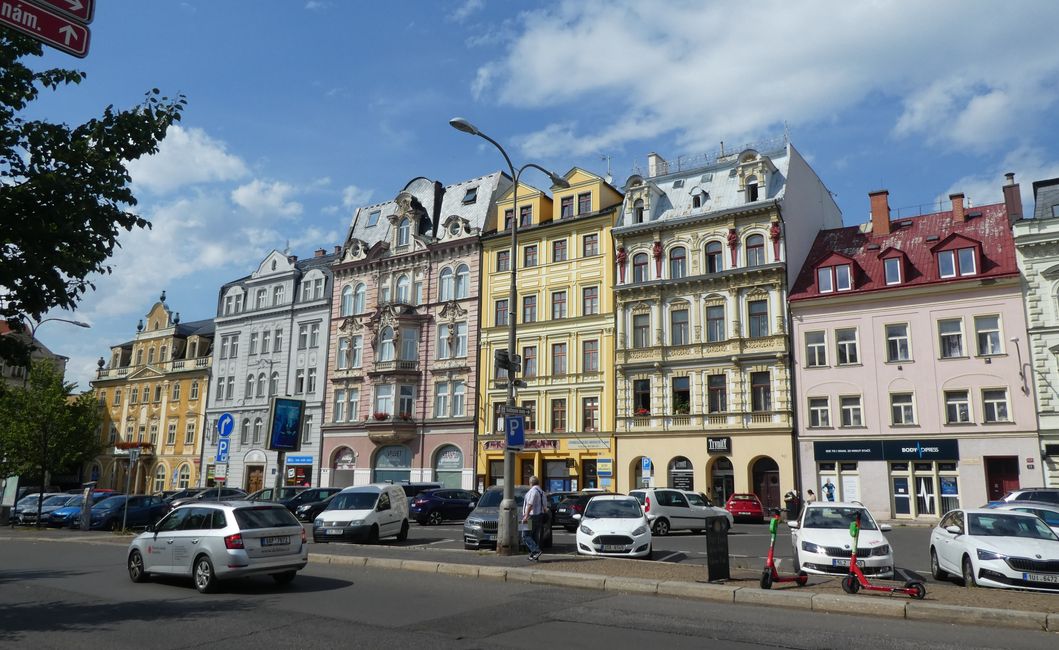Häuserfront Liberec