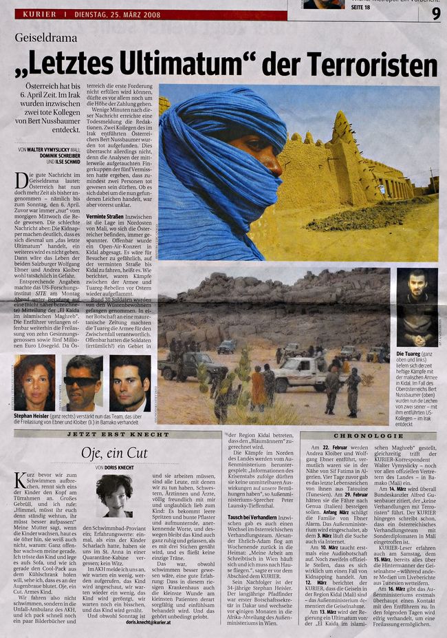 Adventure Hostages in Mali for the Courier