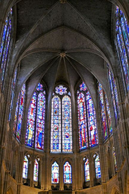 The Cathedral of Leon famous for its stained glass windows