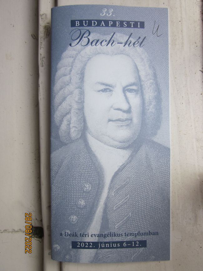 Booklet for the Bach music week