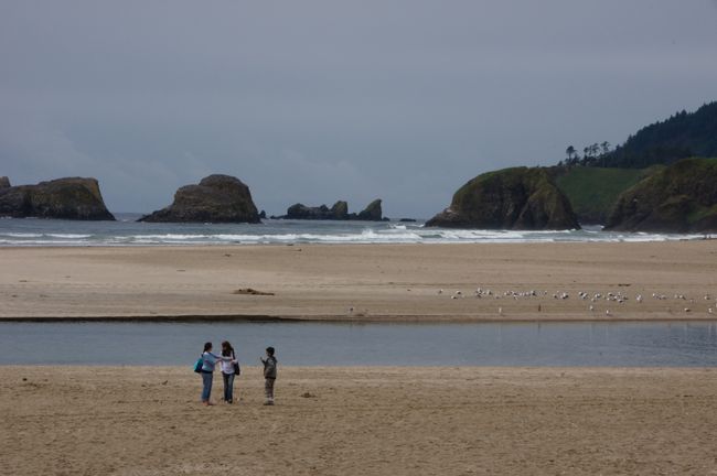 The Pacific coast to the south: Cannon Beach, the Half Hour Cheese & Lincoln Beach