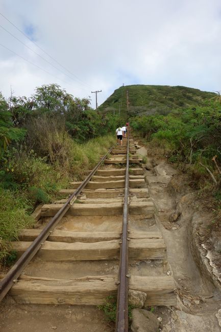 The Koko Head Trail - old railway tracks...