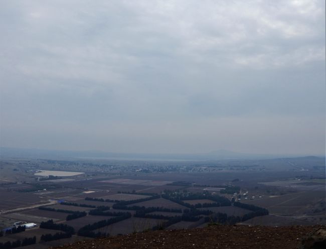 The large lake in the background: Syria