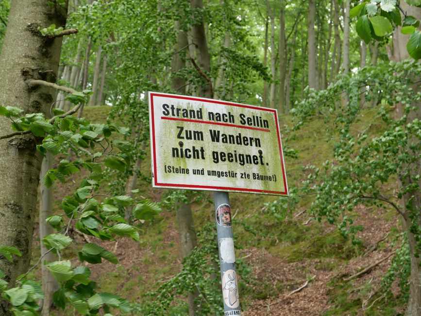 Warning: Path not suitable for hiking