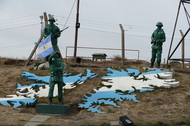 Hier noch immer ein Thema: der Falklandkrieg