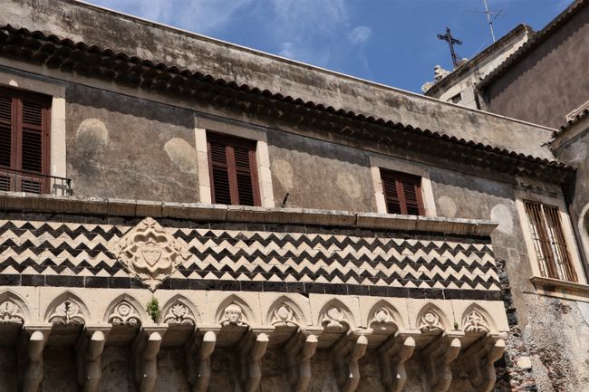 A typical facade in Catania