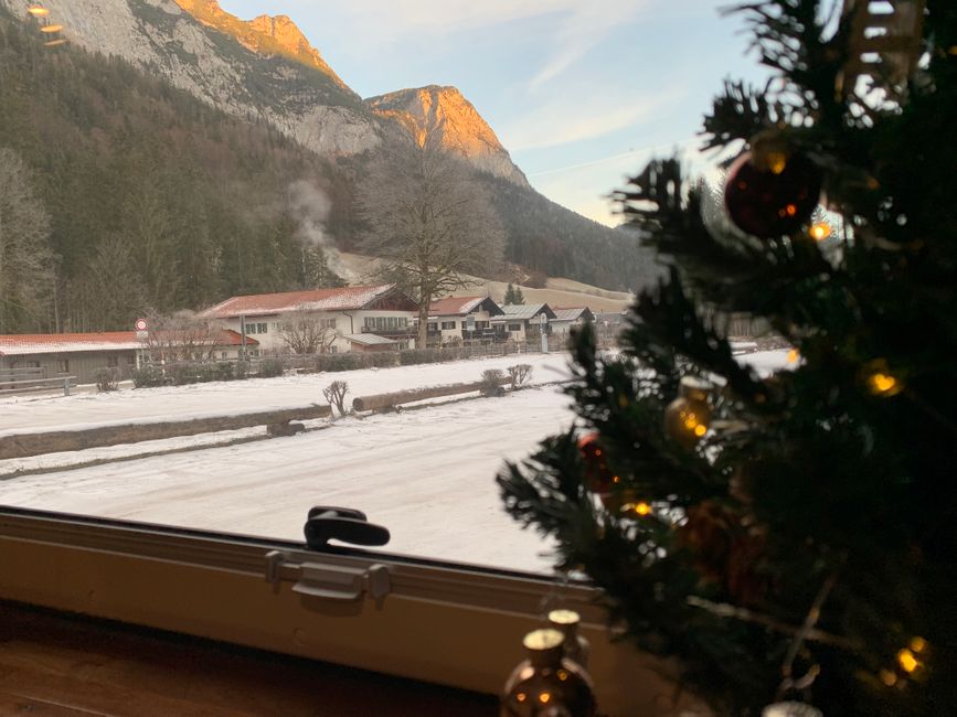 Blick aus dem Fenster in Berchtesgaden