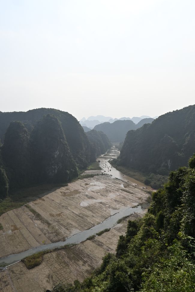 Panorama auf den Fluss Tam Coc
