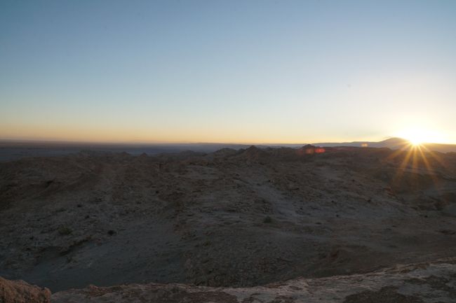 Sonnenuntergang über der Salar de Atacama