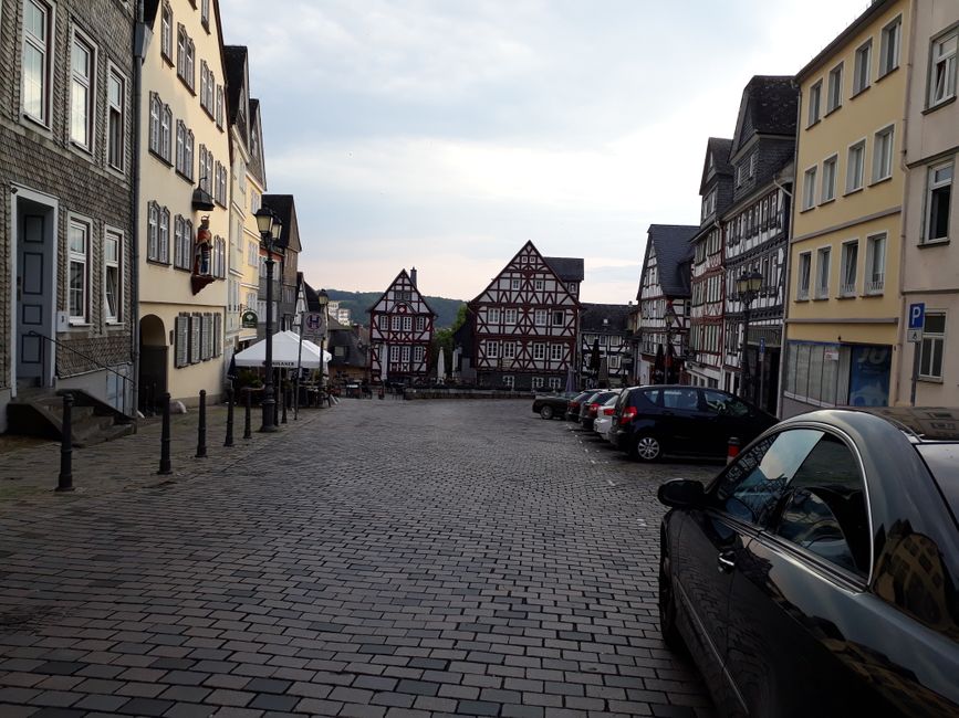 A beautiful square in Wetzlar's old town