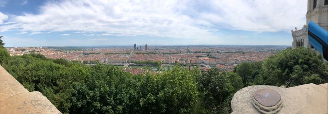 View from the cathedral to Lyon