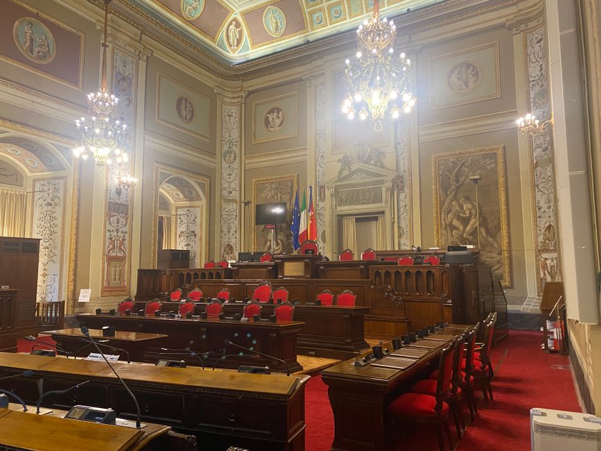 Sitzungssaal des Parlaments