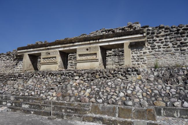 Ruinas del templo en Mitla