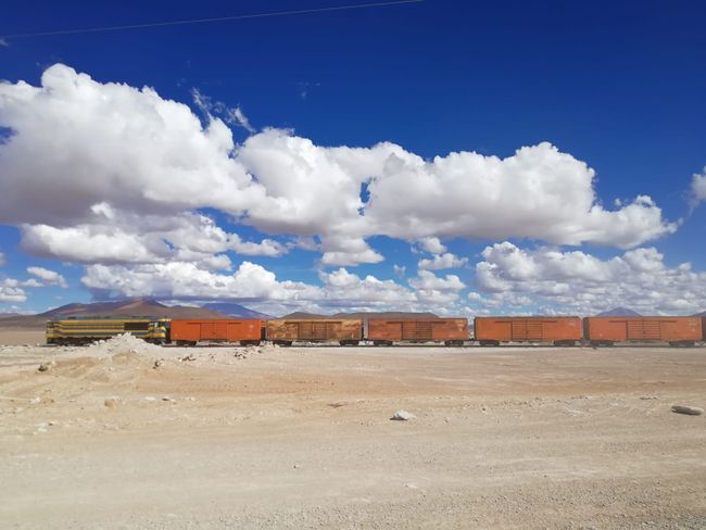 Zugstrecke für den Mineralientransport von Bolivien nach Chile