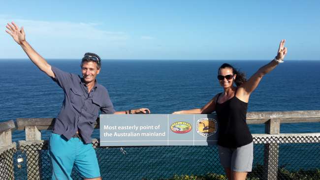 The easternmost point of Australia