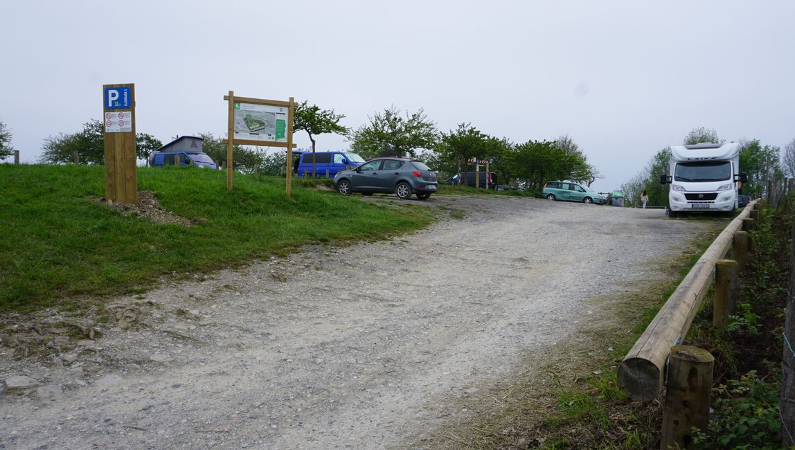 ... parking lot right on the coast and on the hiking trail